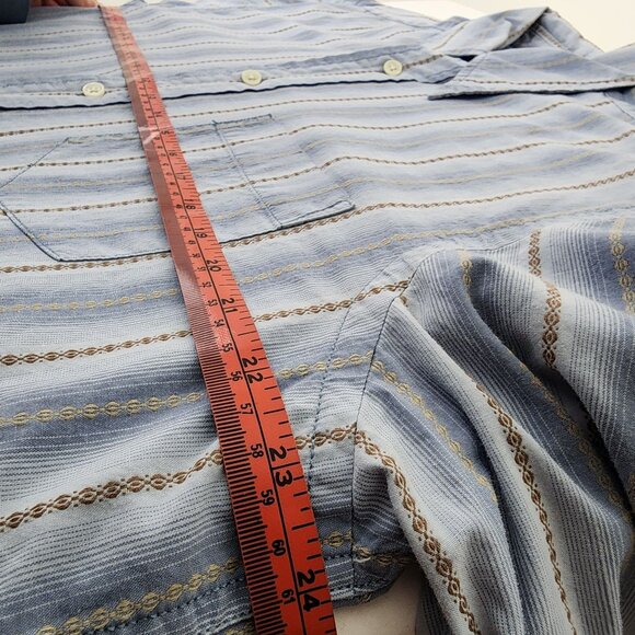 Vintage Lucky Brand Mens L Dungarees America Western Casual Collard Button Up - Picture 9 of 13